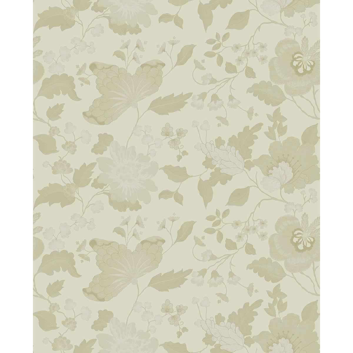 Vittoria Gold Floral Wallpaper - York Wallcoverings - 4058-24841 - York Wallcoverings Wallpaper