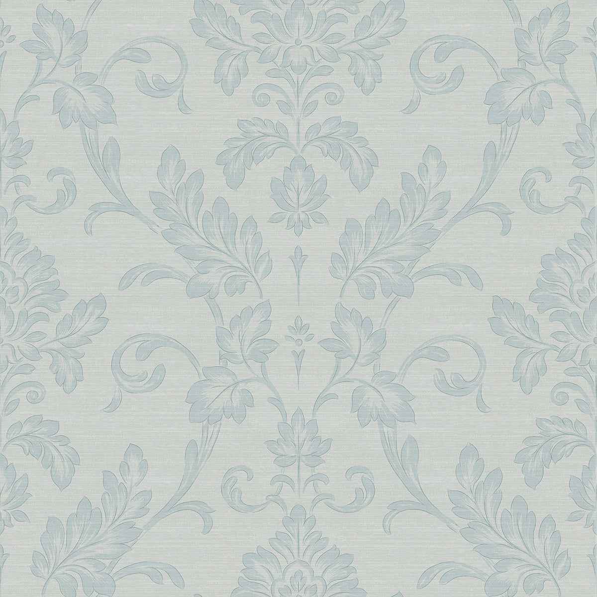 Antonella Light Blue Scroll Wallpaper - York Wallcoverings - 4058-24880