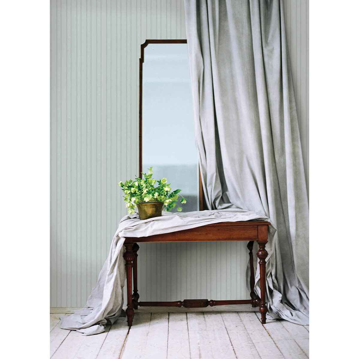 Zeta Light Blue Moire Stripe Wallpaper - York Wallcoverings - 4058-24890 - York Wallcoverings Wallpaper