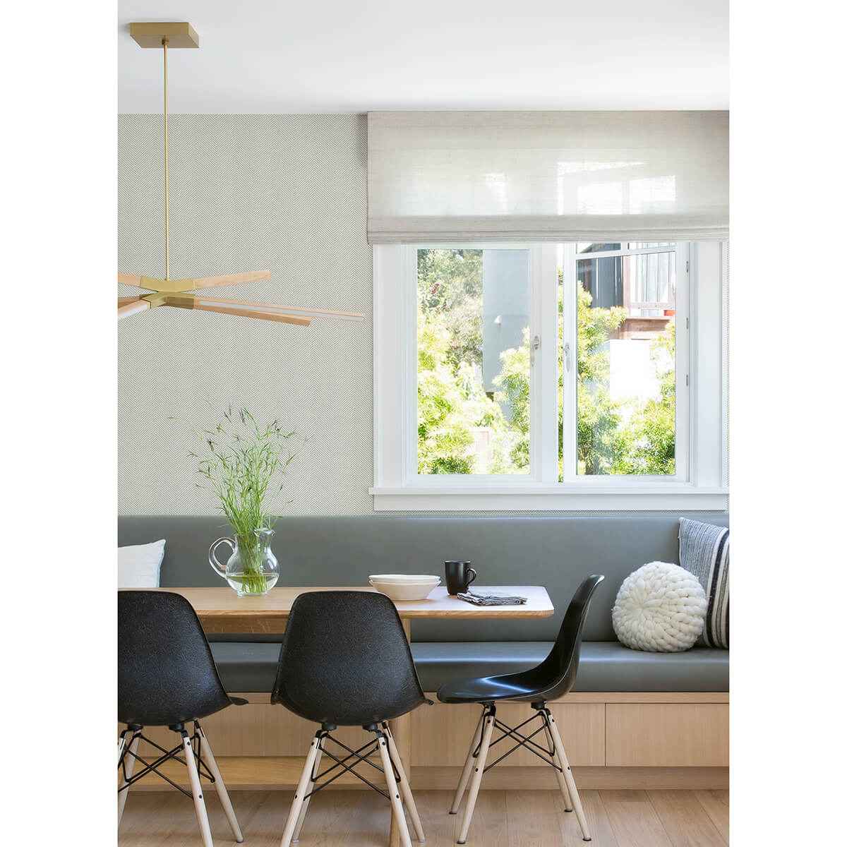 Graham Black Chevron Wallpaper - York Wallcoverings - 2984-70400 - York Wallcoverings Wallpaper