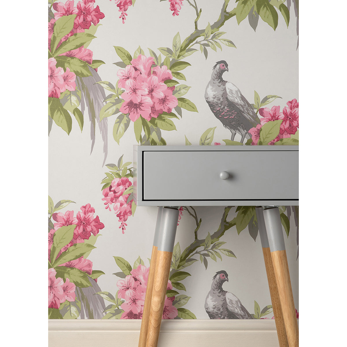 golden-pheasant-rose-floral-wallpaper-york-wallcoverings-m1664 - York Wallcoverings Wallpaper