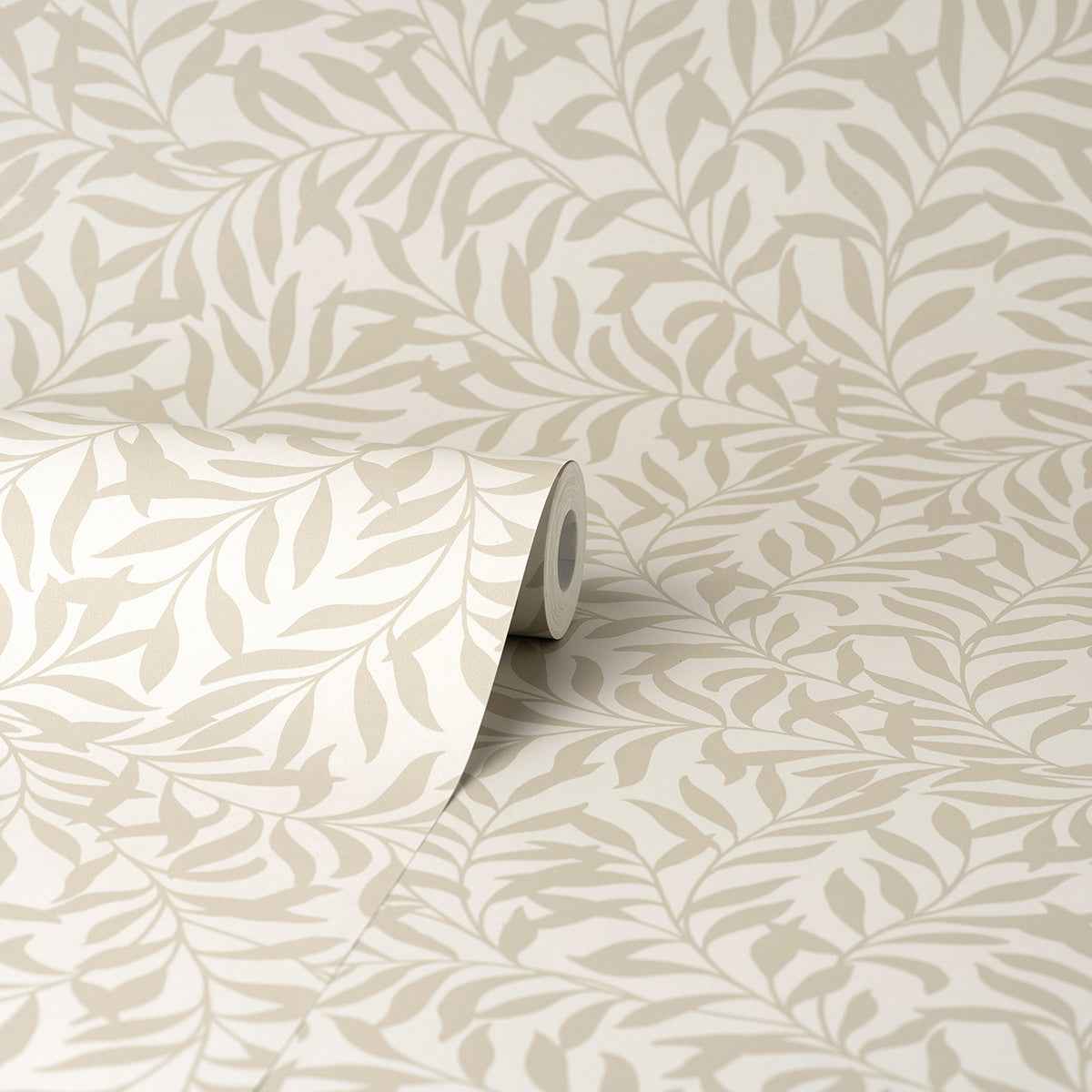 Salix Beige Leaf Wallpaper - York Wallcoverings - M1668 - York Wallcoverings Wallpaper