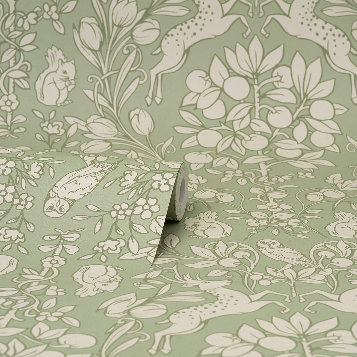 richmond-sage-floral-wallpaper-york-wallcoverings-m1688 - York Wallcoverings Wallpaper