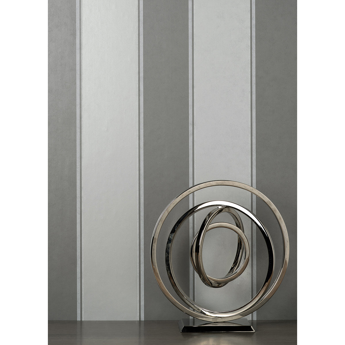 rydia-grey-stripe-wallpaper-york-wallcoverings-m1709 - York Wallcoverings Wallpaper