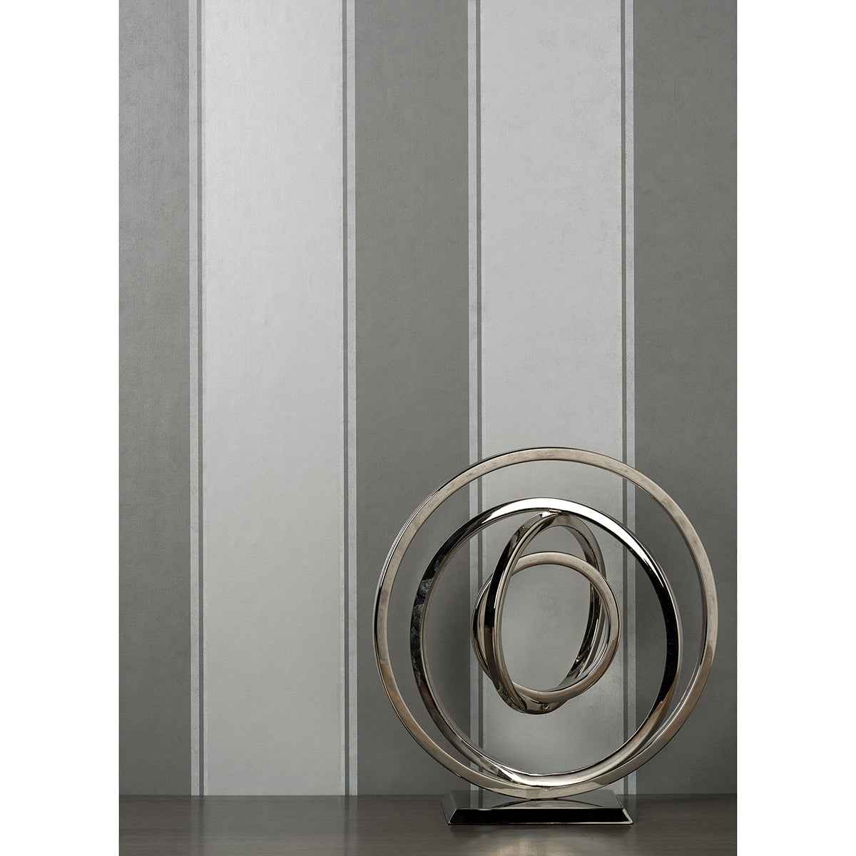 Rydia Grey Stripe Wallpaper - York Wallcoverings - M1709 - York Wallcoverings Wallpaper