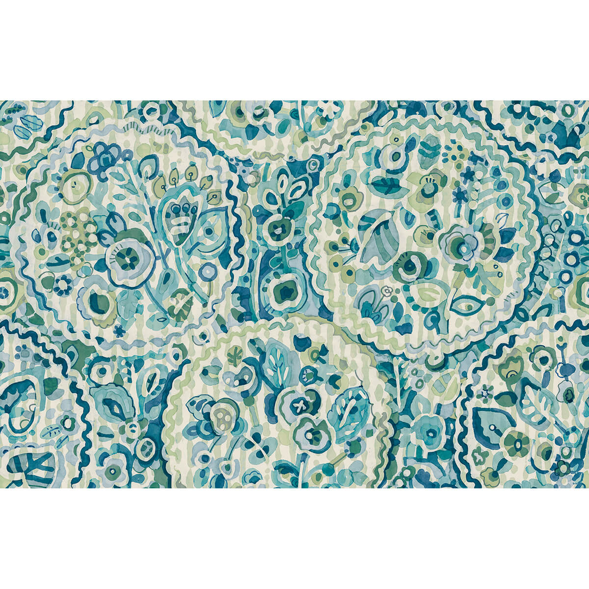 Teal Camille Peel & Stick Wallpaper - York Wallcoverings - CBS4507 - York Wallcoverings Wallpaper