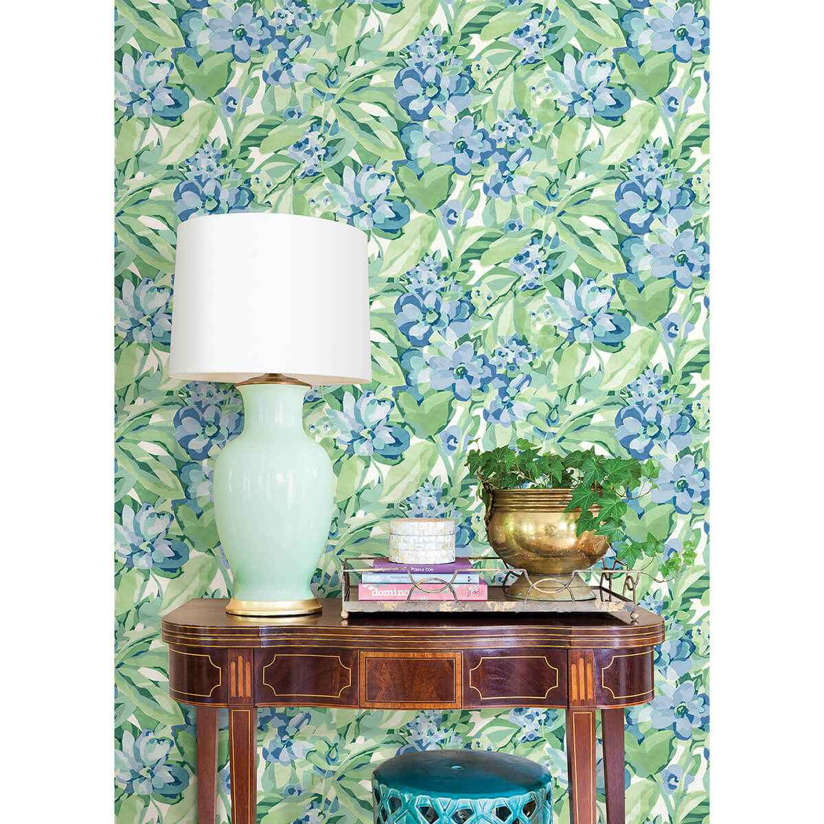 Heather Belles Fleurs Peel and Stick Wallpaper - York Wallcoverings - CBS4511 - York Wallcoverings Wallpaper