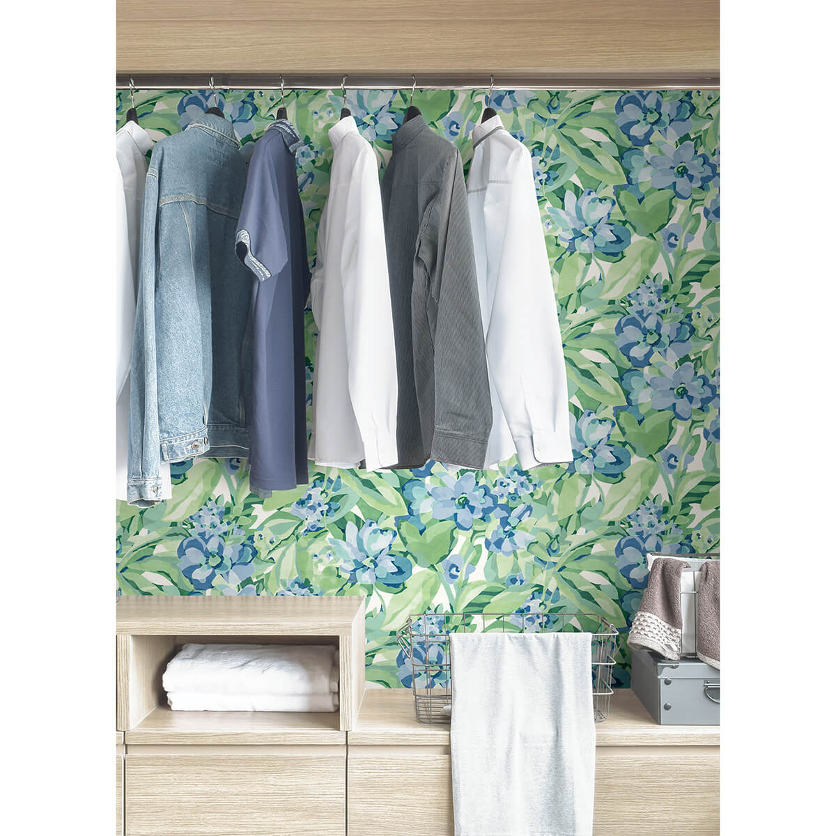 Heather Belles Fleurs Peel and Stick Wallpaper - York Wallcoverings - CBS4511 - York Wallcoverings Wallpaper