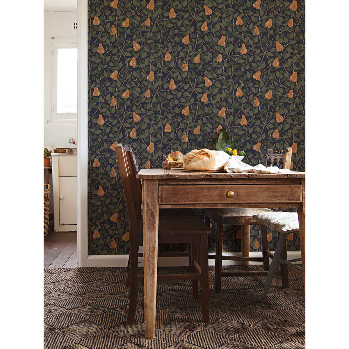 pirum-navy-pear-wallpaper-york-wallcoverings-2999-13104 - York Wallcoverings Wallpaper