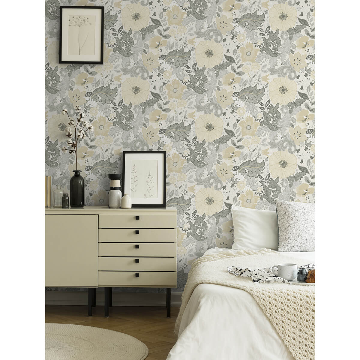 victoria-pastel-floral-nouveau-wallpaper-york-wallcoverings-2999-13106 - York Wallcoverings Wallpaper