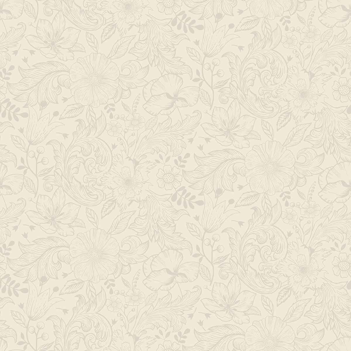 Wilma White Block Print Wallpaper - York Wallcoverings - 2999-13125 - York Wallcoverings Wallpaper
