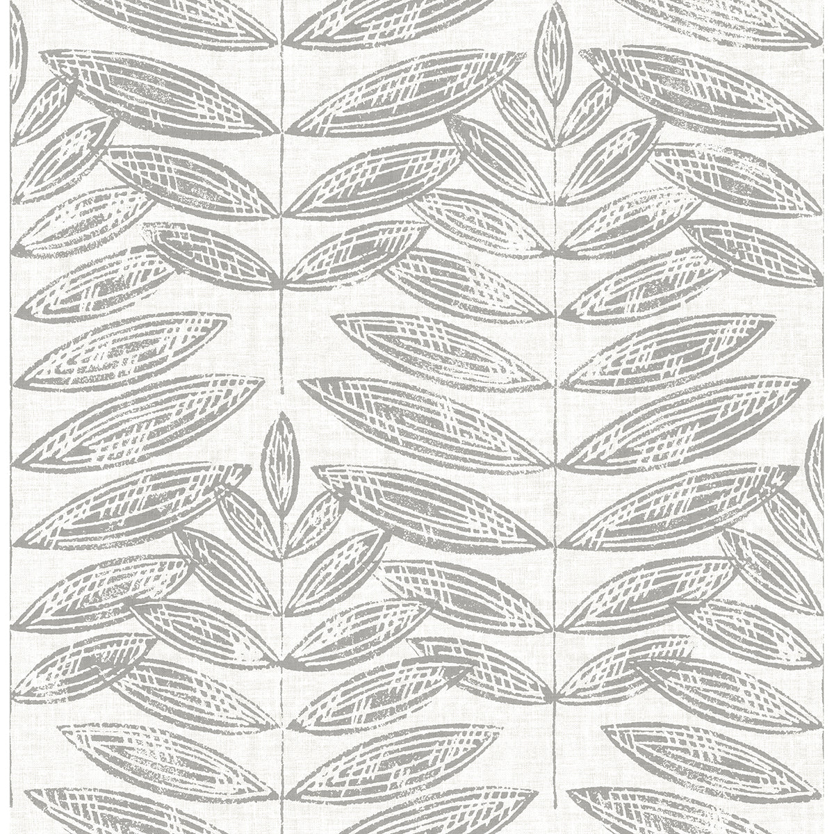 Akira Grey Leaf Wallpaper - York Wallcoverings - 2999-25101