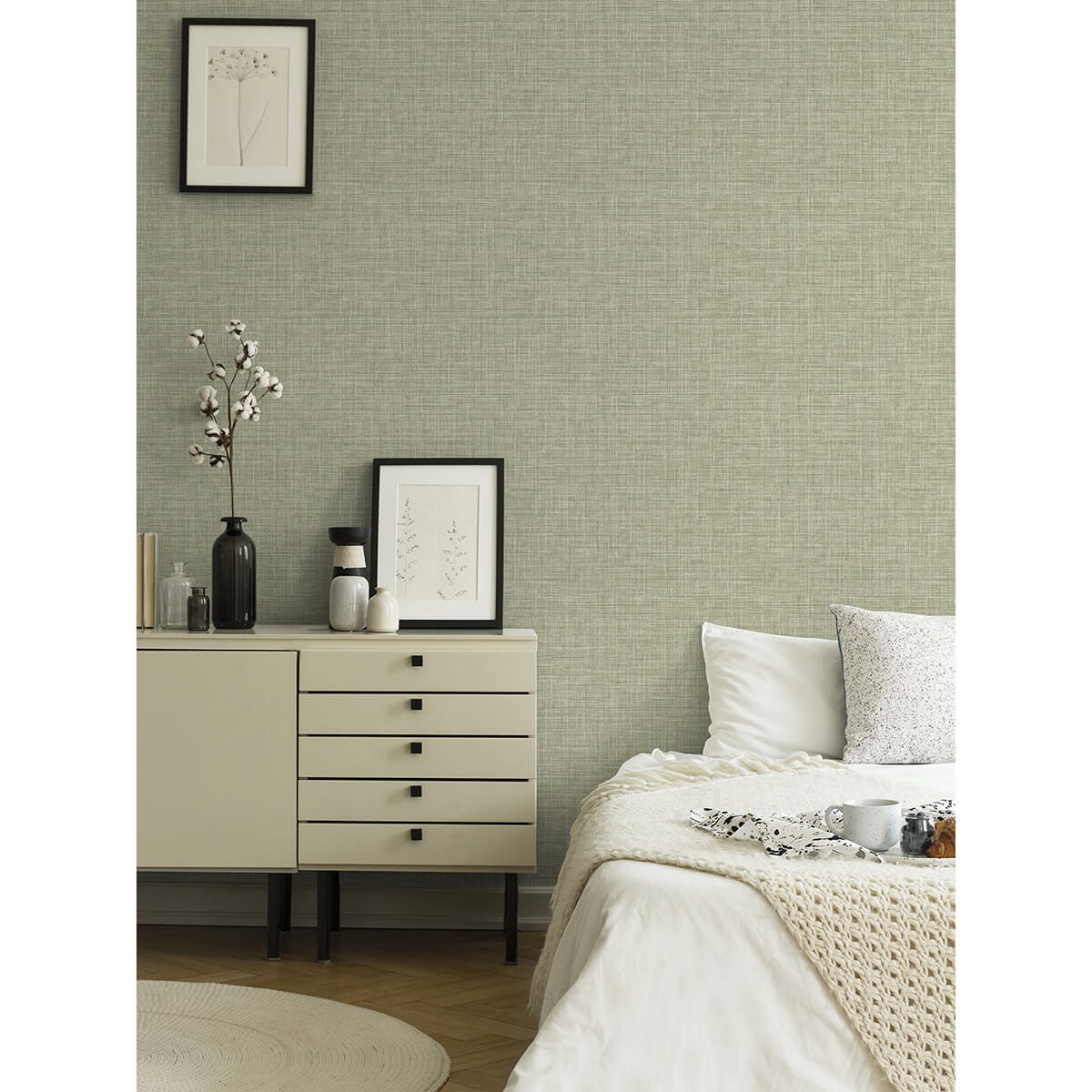 tuckernuck-green-linen-wallpaper-york-wallcoverings-2999-25792 - York Wallcoverings Wallpaper