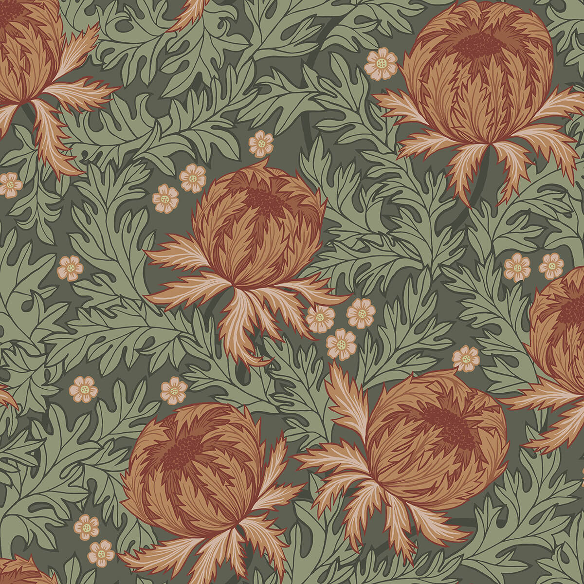 arthur-green-thistle-wallpaper-york-wallcoverings-2999-39028 - York Wallcoverings Wallpaper