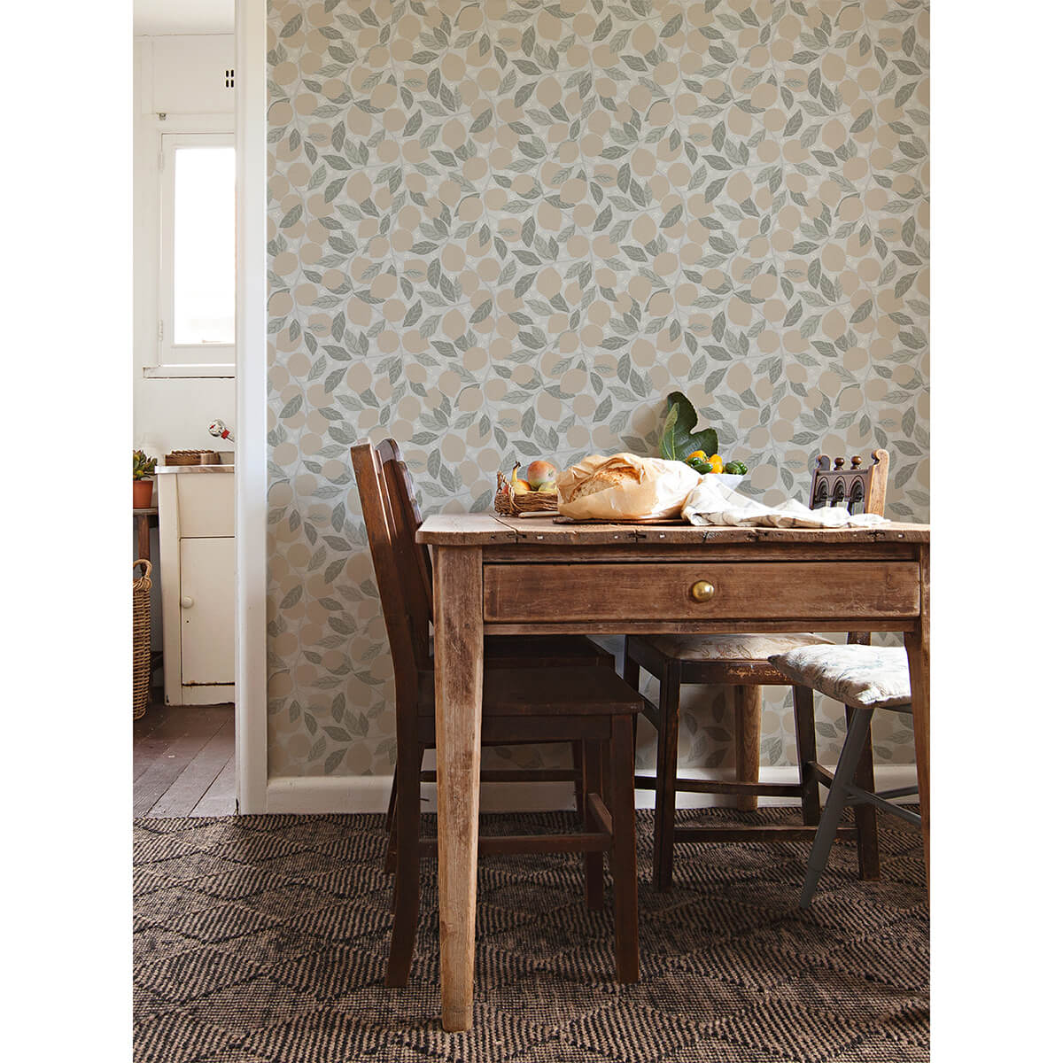 lemona-grey-fruit-tree-wallpaper-york-wallcoverings-2999-44117 - York Wallcoverings Wallpaper