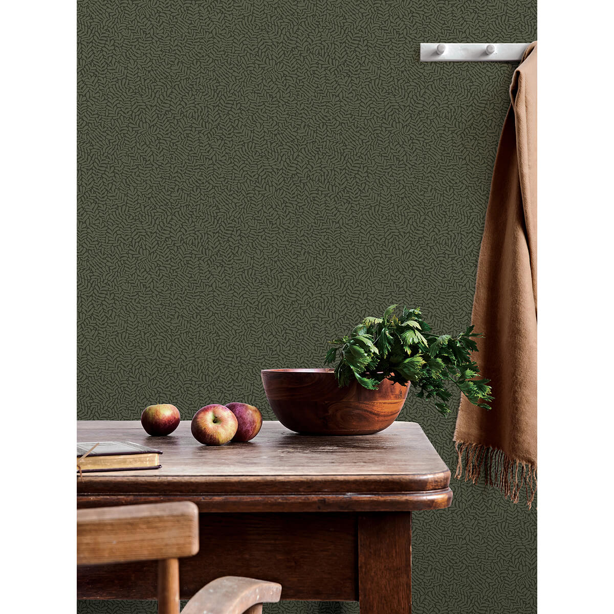 anna-dark-green-fern-trail-wallpaper-york-wallcoverings-2999-55000 - York Wallcoverings Wallpaper