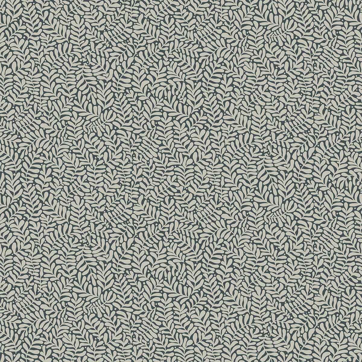 Anna Dark Blue Fern Trail Wallpaper - York Wallcoverings - 2999-55032 - York Wallcoverings Wallpaper