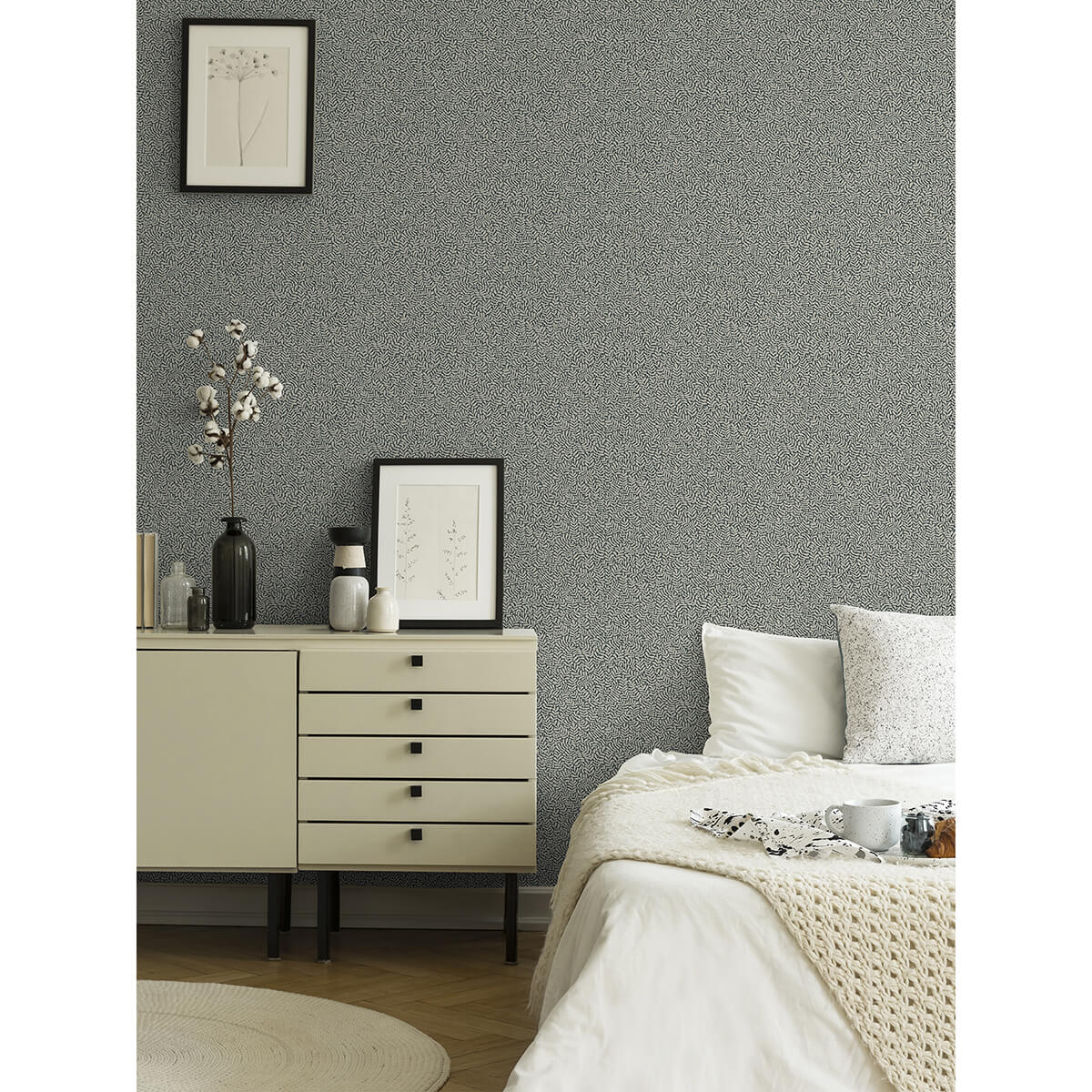 anna-dark-blue-fern-trail-wallpaper-york-wallcoverings-2999-55032 - York Wallcoverings Wallpaper