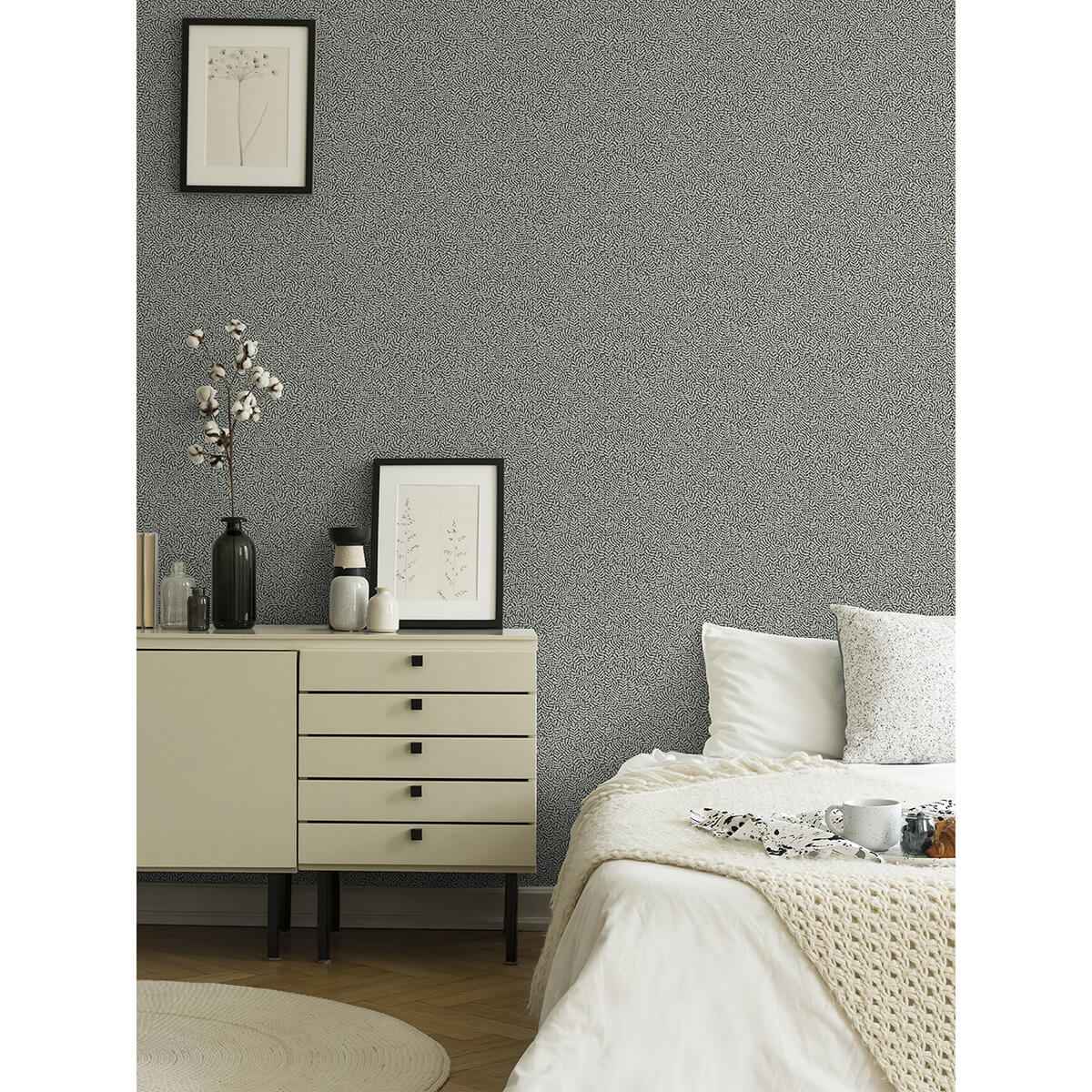 Anna Dark Blue Fern Trail Wallpaper - York Wallcoverings - 2999-55032 - York Wallcoverings Wallpaper
