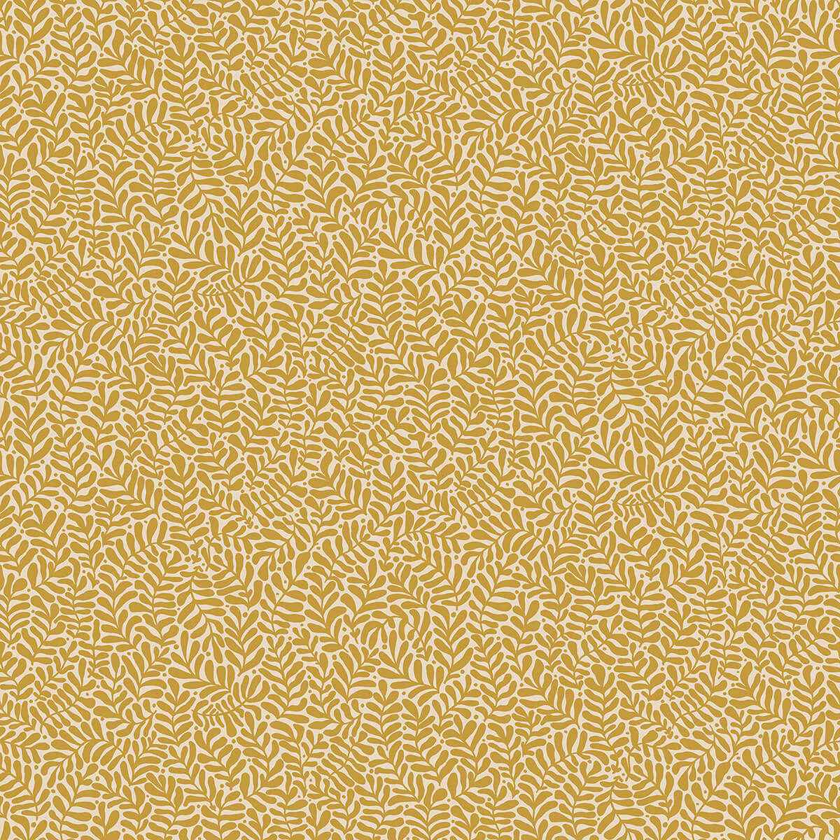 Anna Mustard Fern Trail Wallpaper - York Wallcoverings - 2999-55003