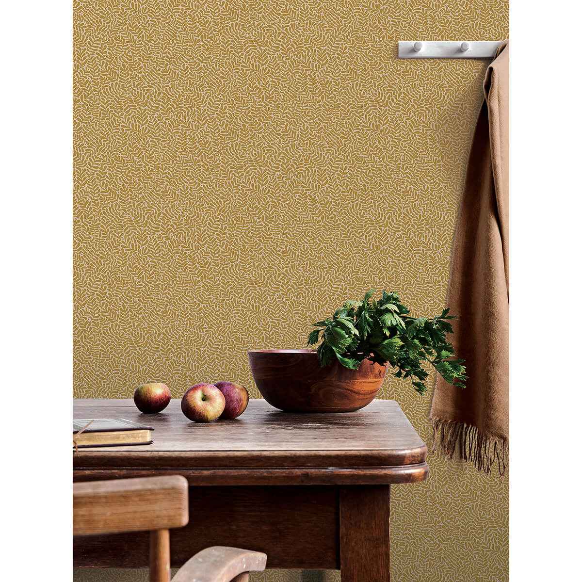 Anna Mustard Fern Trail Wallpaper - York Wallcoverings - 2999-55003 - York Wallcoverings Wallpaper