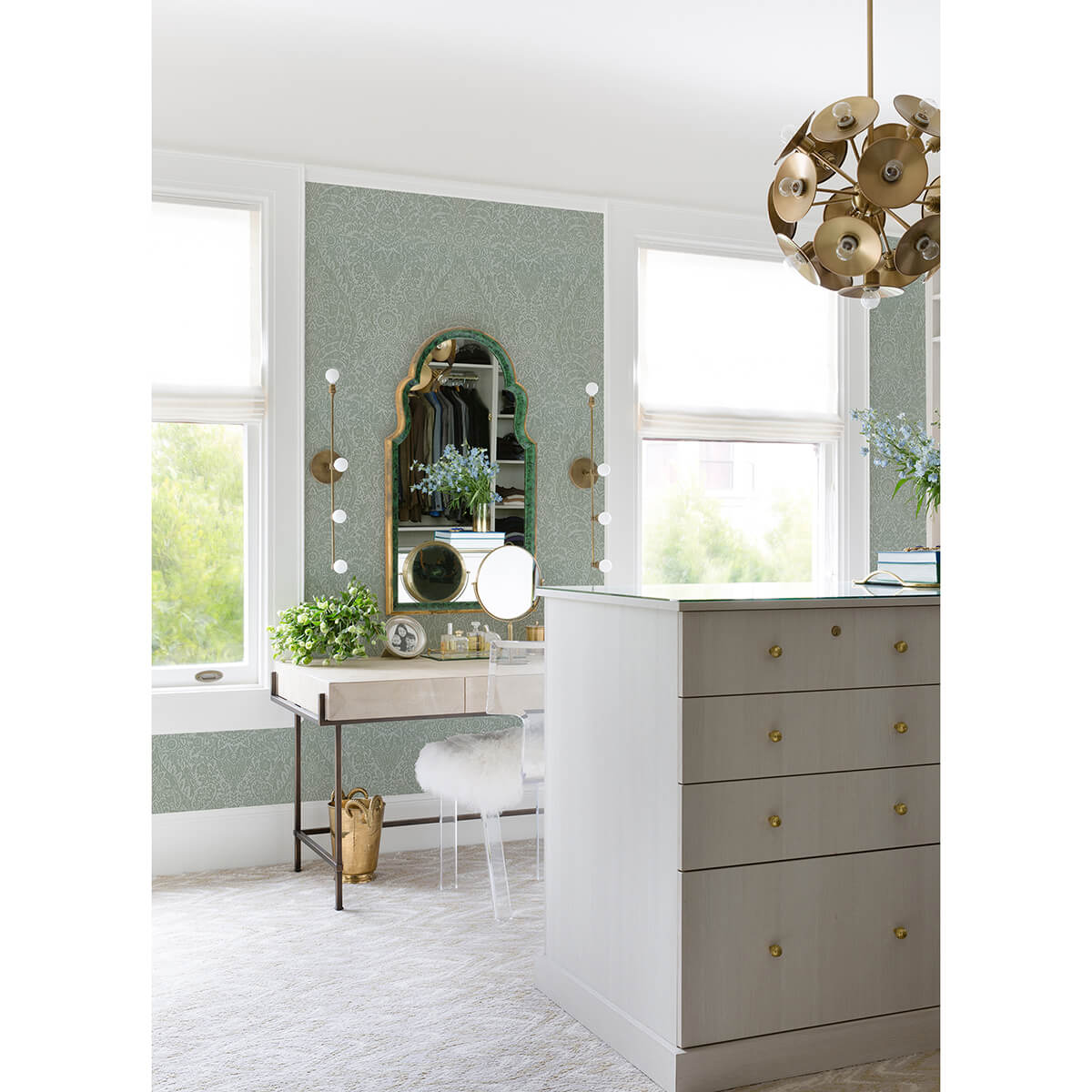 maris-silver-flock-damask-wallpaper-york-wallcoverings-2973-87366 - York Wallcoverings Wallpaper