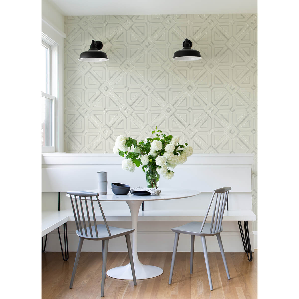 voltaire-grey-beaded-geometric-wallpaper-york-wallcoverings-2973-87371 - York Wallcoverings Wallpaper