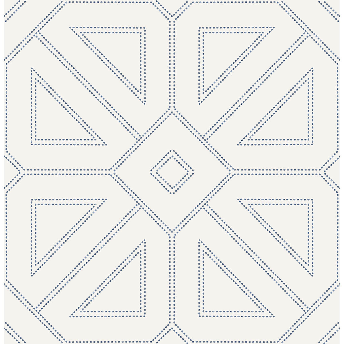 voltaire-indigo-beaded-geometric-wallpaper-york-wallcoverings-2973-87372 - York Wallcoverings Wallpaper