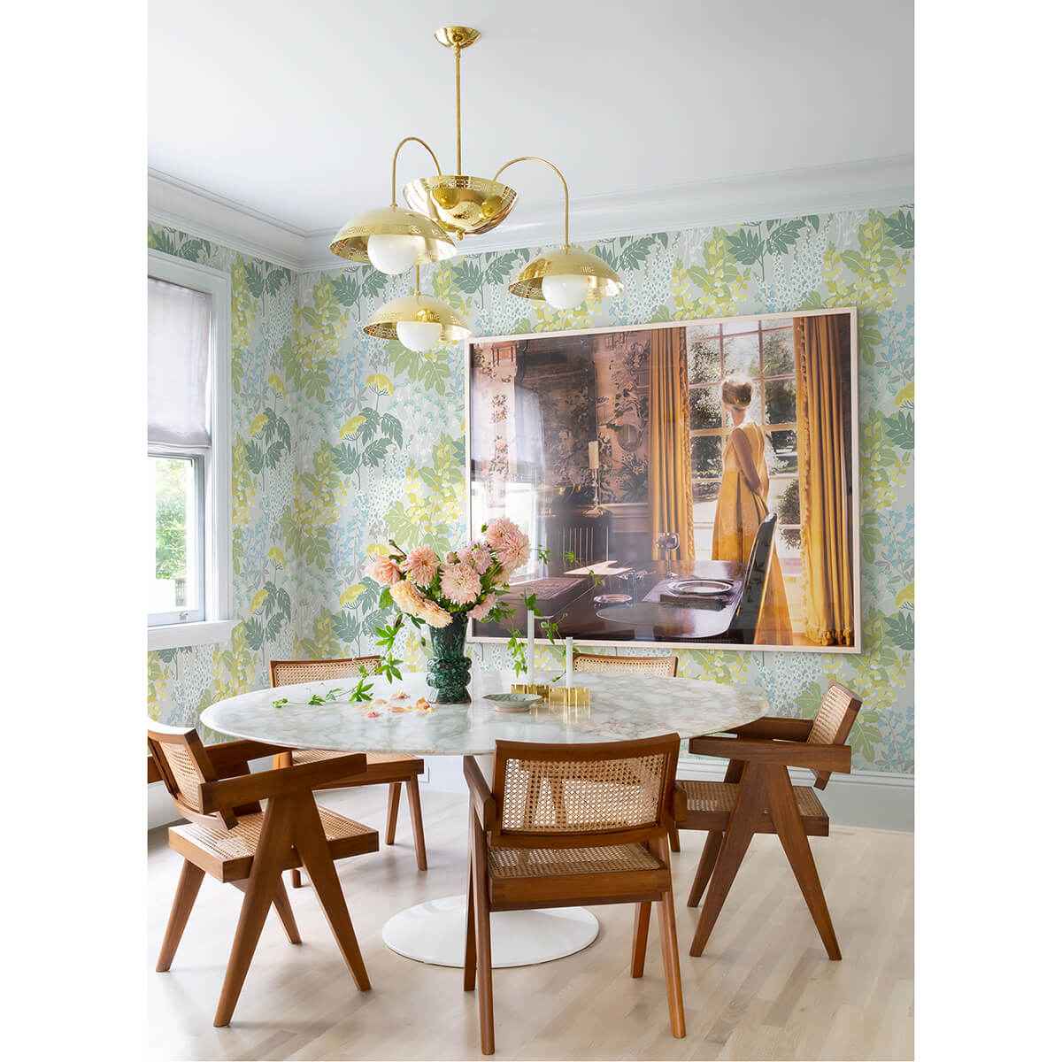 Brie Pastel Forest Flowers Wallpaper - York Wallcoverings - 2973-90009 - York Wallcoverings Wallpaper