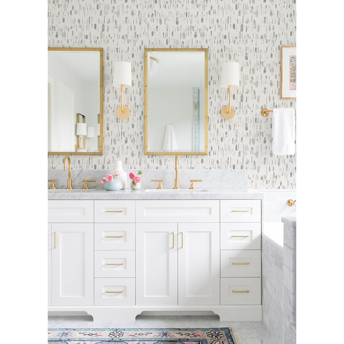 dwell-grey-brushstrokes-wallpaper-york-wallcoverings-2973-90204 - York Wallcoverings Papel pintado