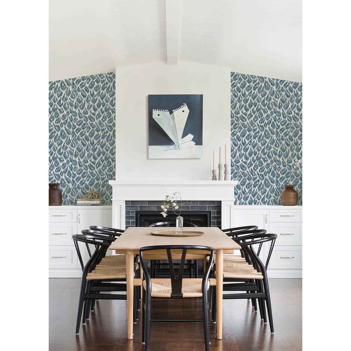 Electra Blue Leopard Spot String Wallpaper - York Wallcoverings - 2973-90301 - York Wallcoverings Wallpaper