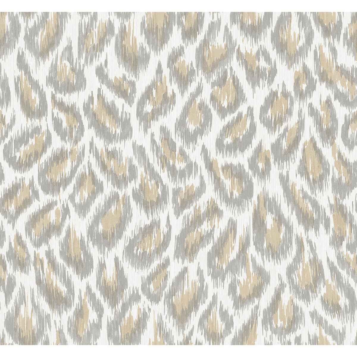 Electra Wheat Leopard Spot String Wallpaper - York Wallcoverings - 2973-90305