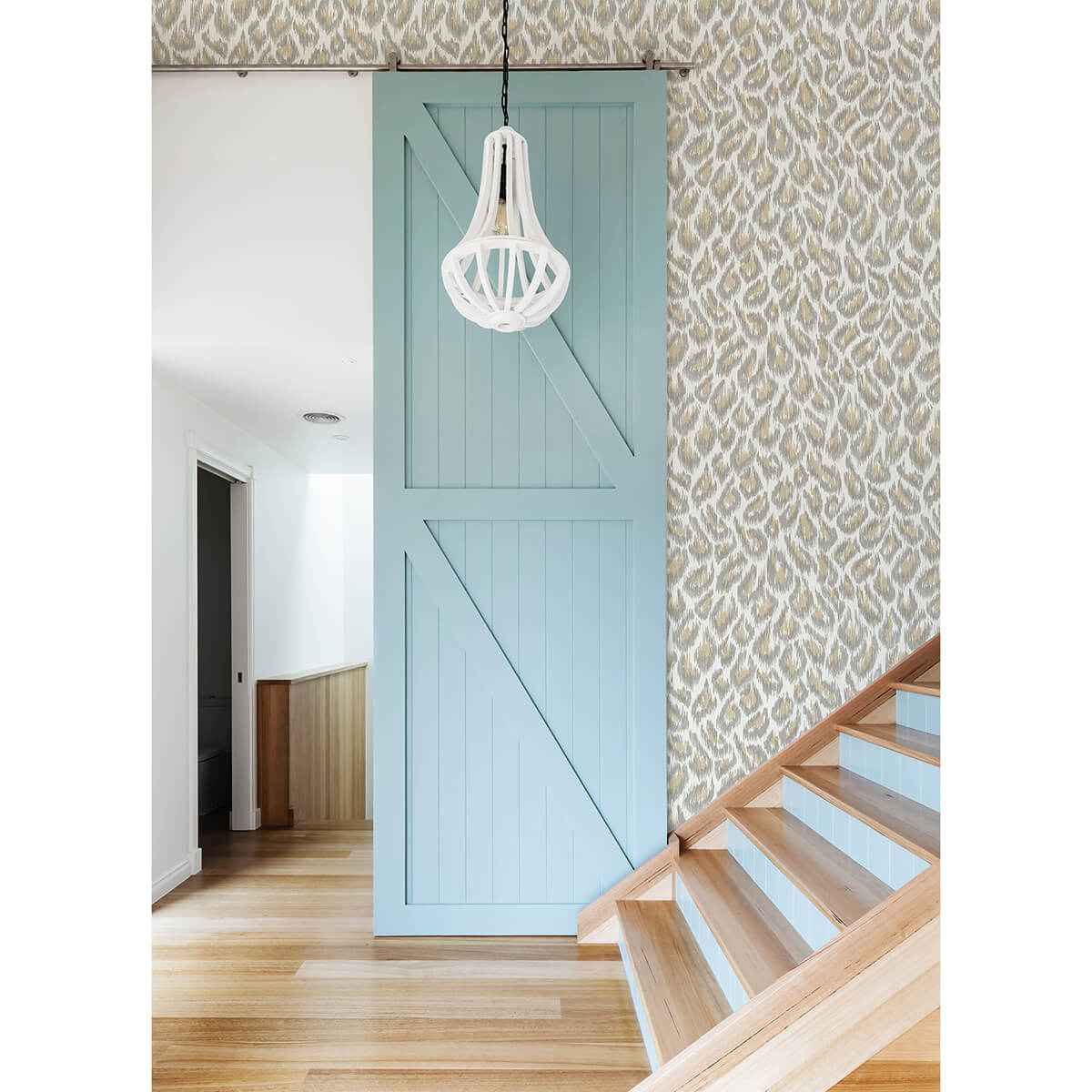 Electra Wheat Leopard Spot String Wallpaper - York Wallcoverings - 2973-90305 - York Wallcoverings Wallpaper