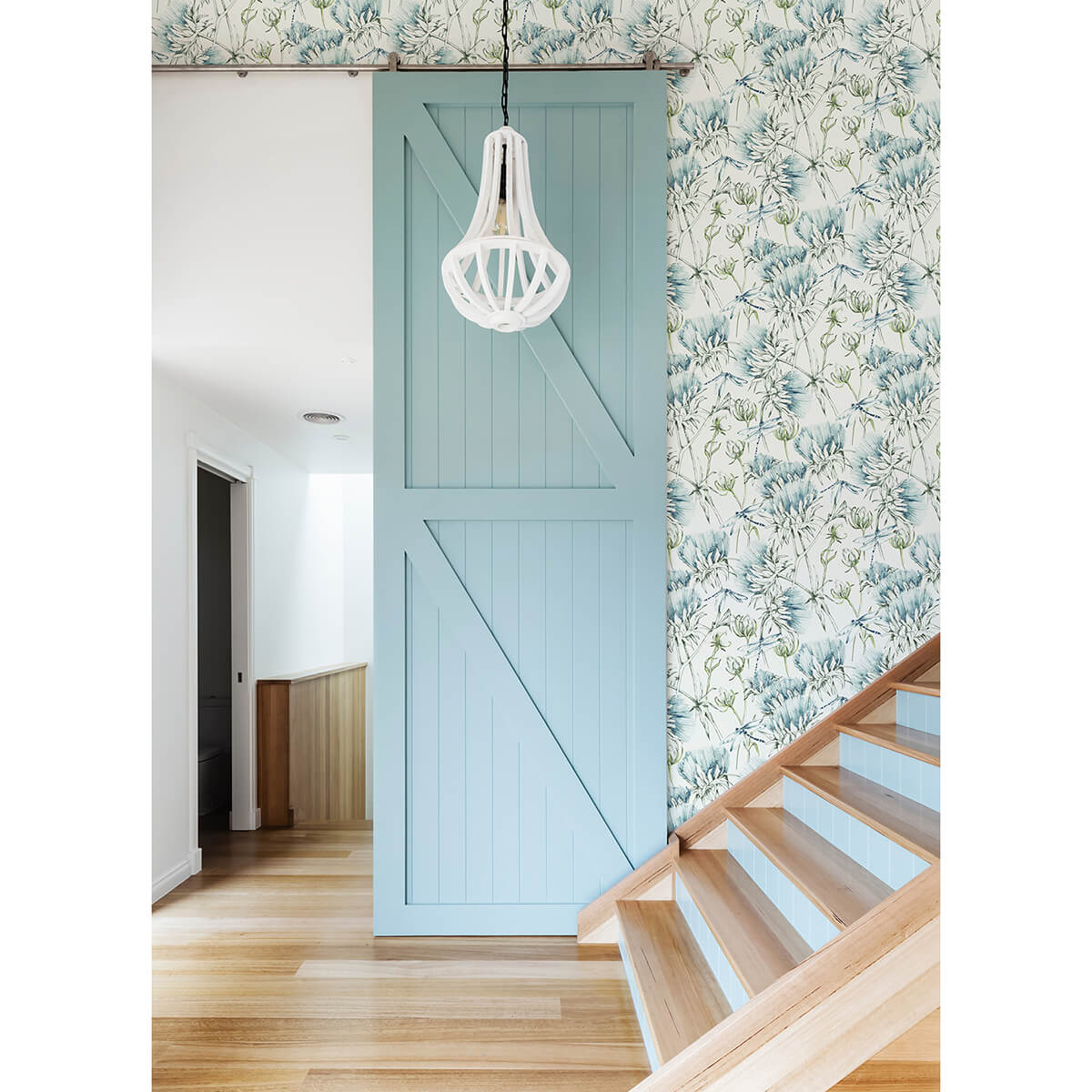 mariell-teal-dragonfly-wallpaper-york-wallcoverings-2973-90401 - York Wallcoverings Papel pintado