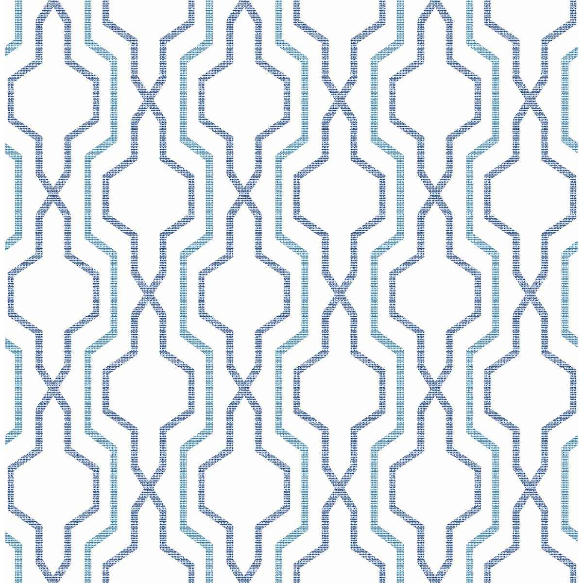 Rion Blue Trellis Wallpaper - York Wallcoverings - 2973-90601 - York Wallcoverings Wallpaper