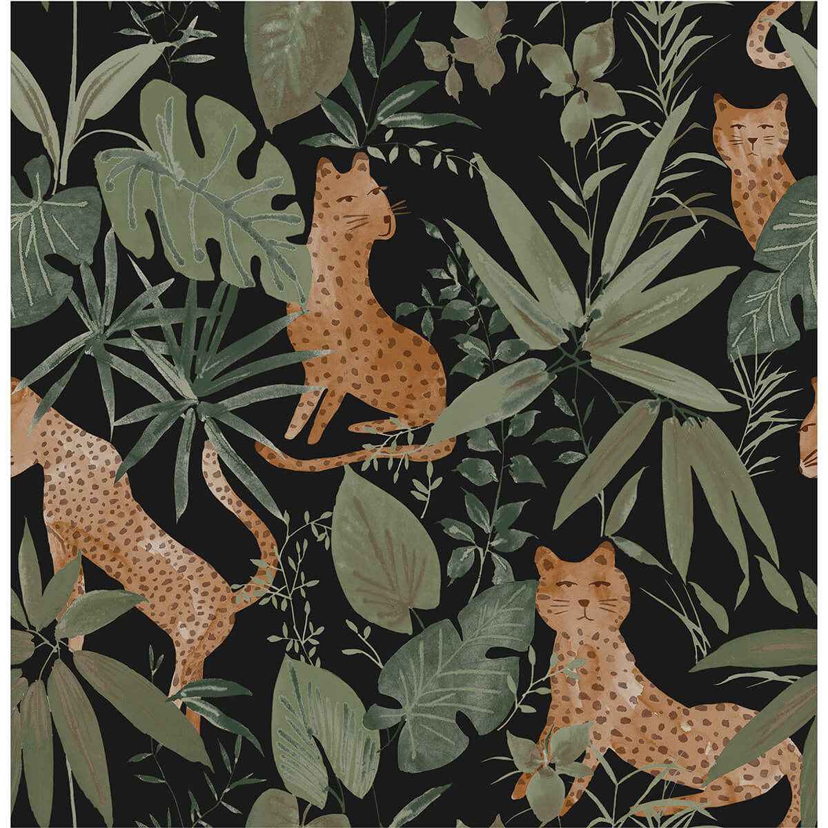 Midnight Jhalana Peel & Stick Wallpaper - York Wallcoverings - NUS4320