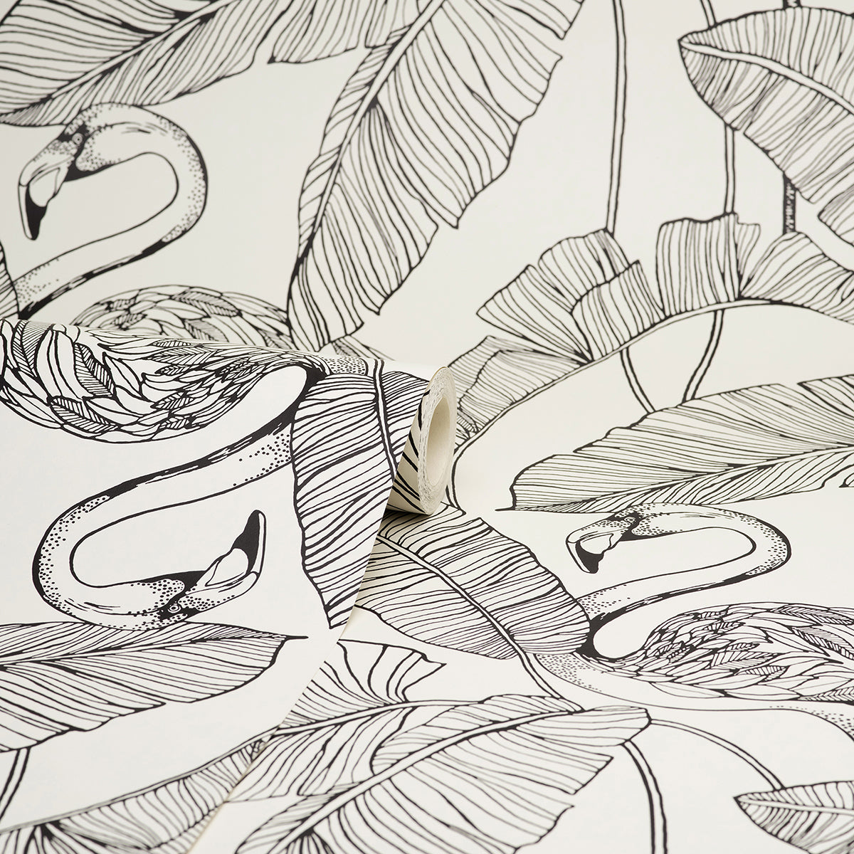mulholland-white-flamingo-wallpaper-york-wallcoverings-fd42944 - York Wallcoverings Wallpaper