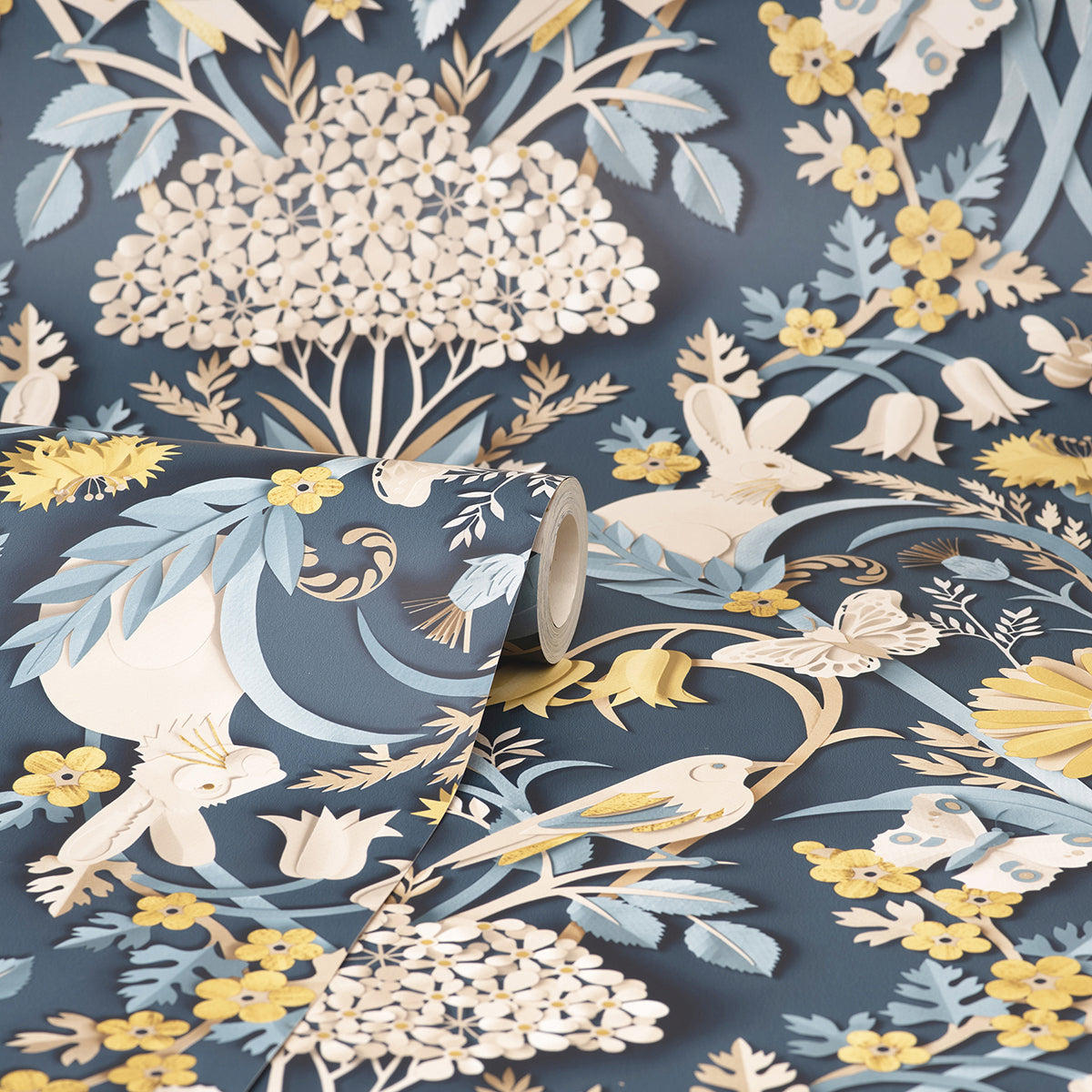 fae-navy-woodland-wallpaper-york-wallcoverings-fd42950 - York Wallcoverings Wallpaper
