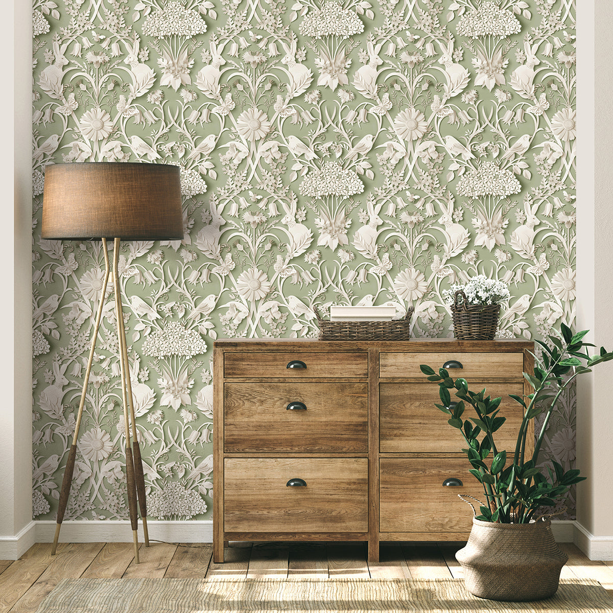 fae-sage-woodland-wallpaper-york-wallcoverings-fd42951 - York Wallcoverings Wallpaper