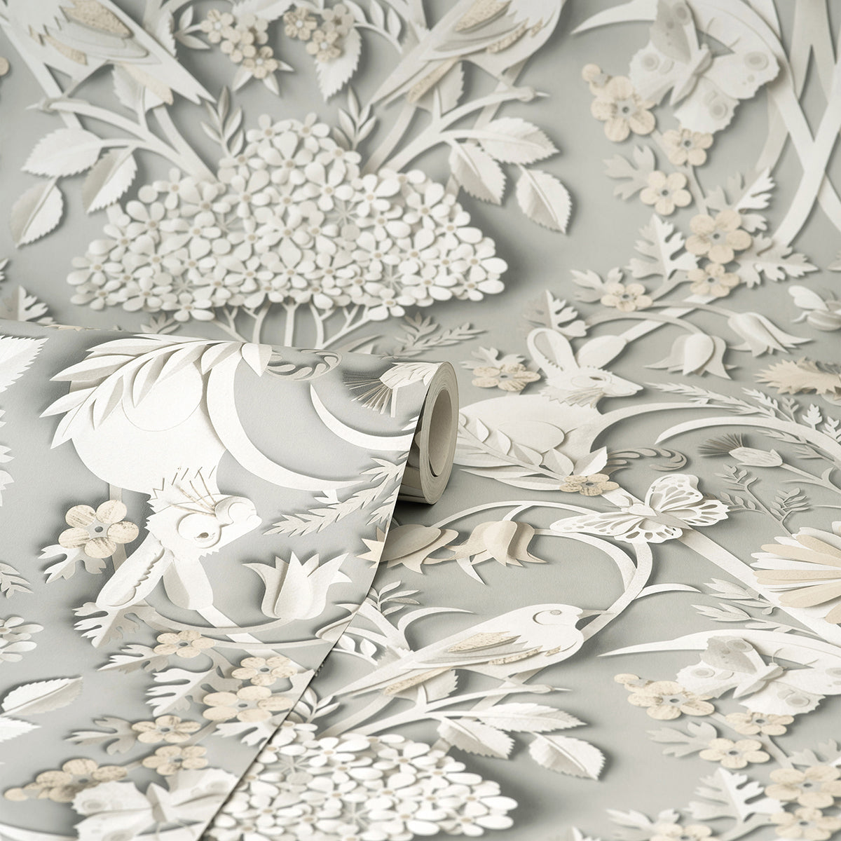 fae-light-grey-woodland-wallpaper-york-wallcoverings-fd42952 - York Wallcoverings Wallpaper
