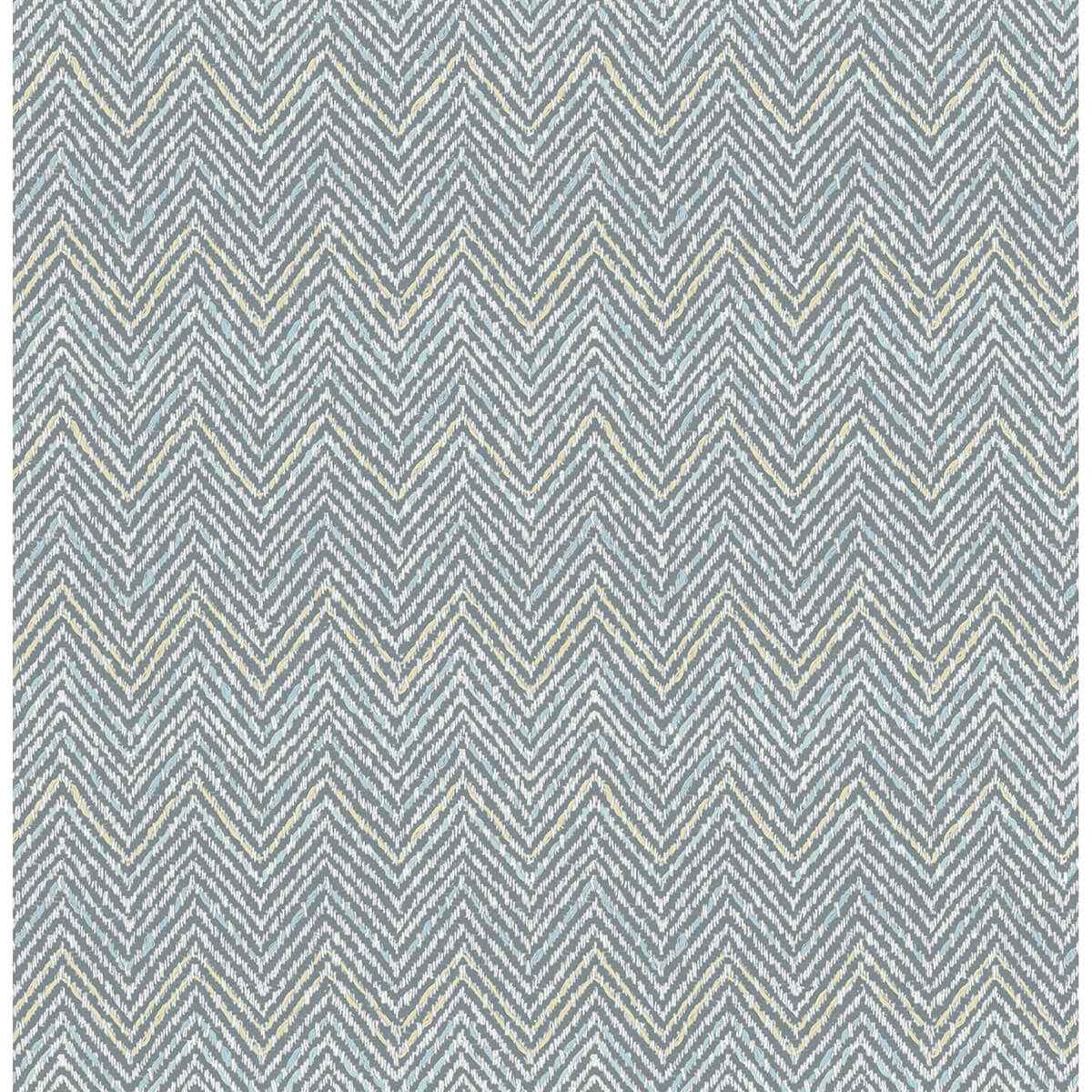 Grey Blue Alden Peel & Stick Wallpaper - York Wallcoverings - SLS4295 - York Wallcoverings Wallpaper