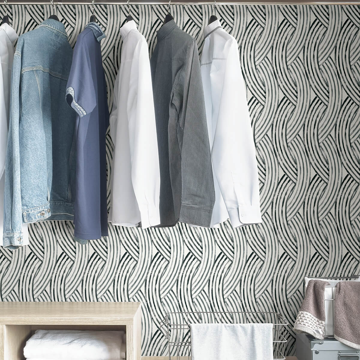 charcoal-meraki-peel-and-stick-wallpaper-york-wallcoverings-nus4163 - York Wallcoverings Wallpaper