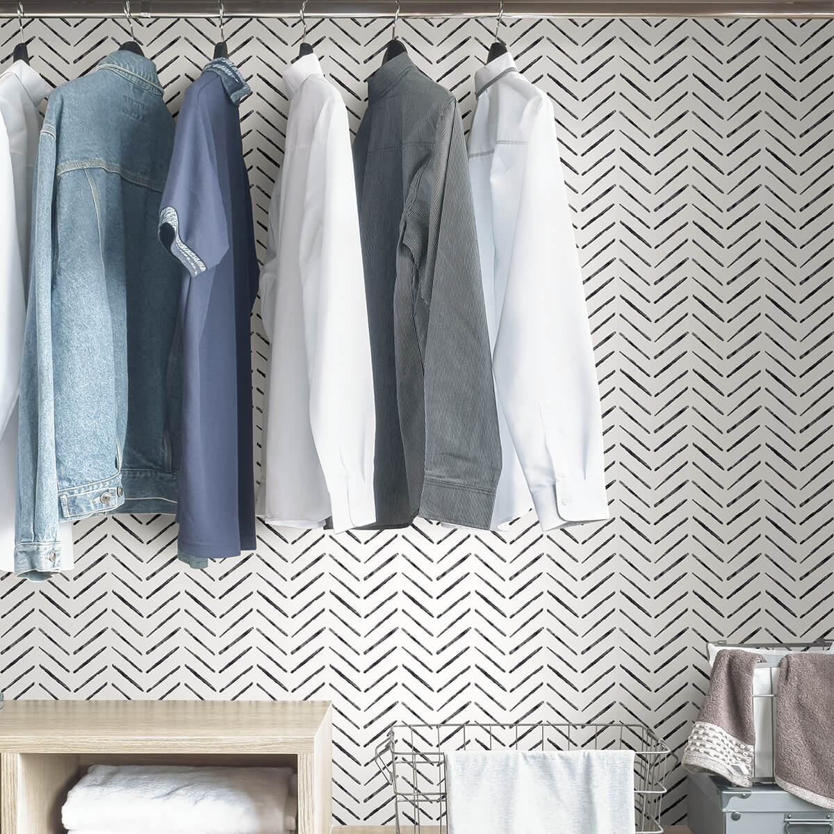 grey-dorset-peel-and-stick-wallpaper-york-wallcoverings-nus4377 - York Wallcoverings Wallpaper
