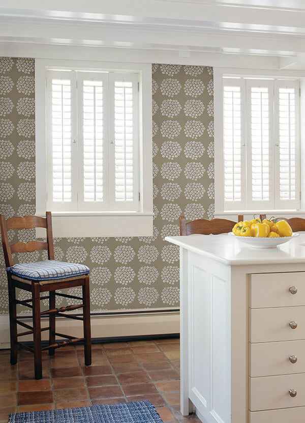 Taupe Puketti Peel & Stick Wallpaper - York Wallcoverings - MKS4497 - York Wallcoverings Wallpaper