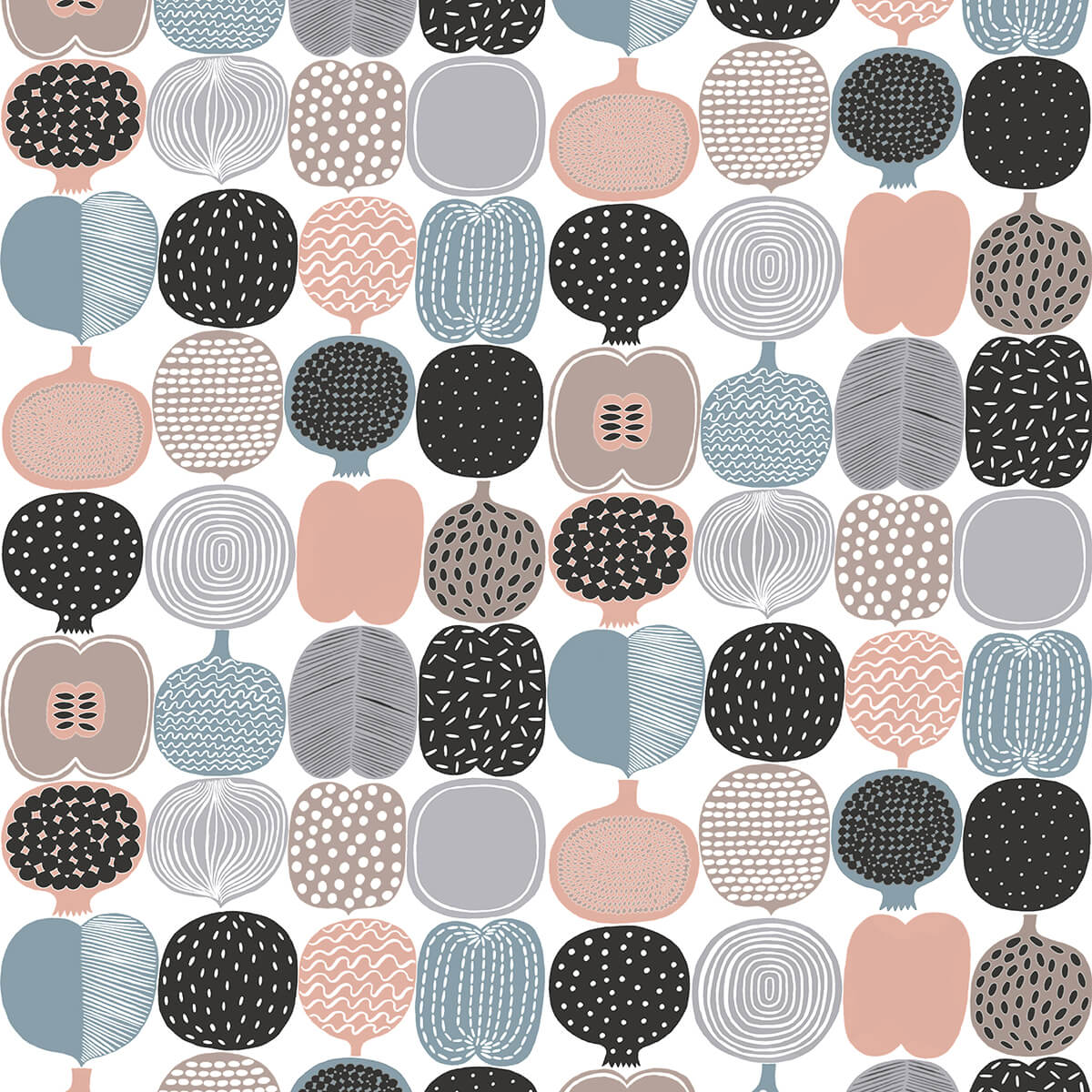 Pink and Grey Kompotti Peel and Stick Wallpaper - York Wallcoverings - MKS4500 - York Wallcoverings Wallpaper