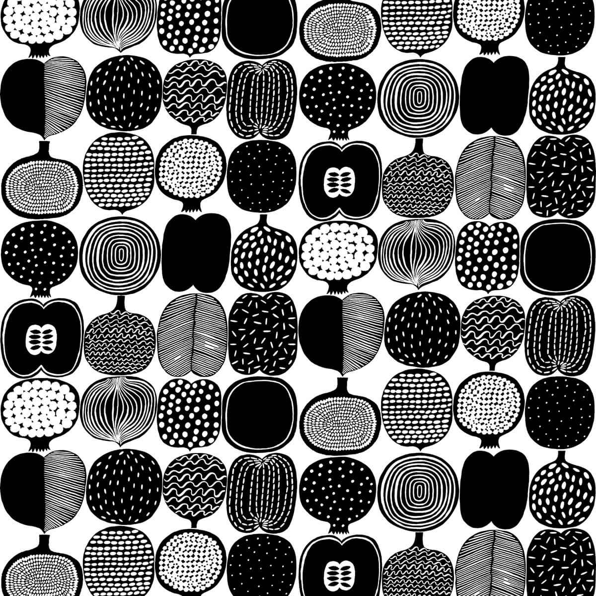 Black and White Kompotti Peel and Stick Wallpaper - York Wallcoverings - MKS4501 - York Wallcoverings Wallpaper