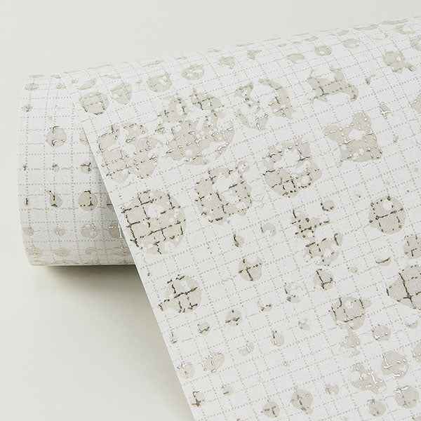 Celeste Platinum Circle Grid Wallpaper - York Wallcoverings - 2976-86408 - York Wallcoverings Wallpaper