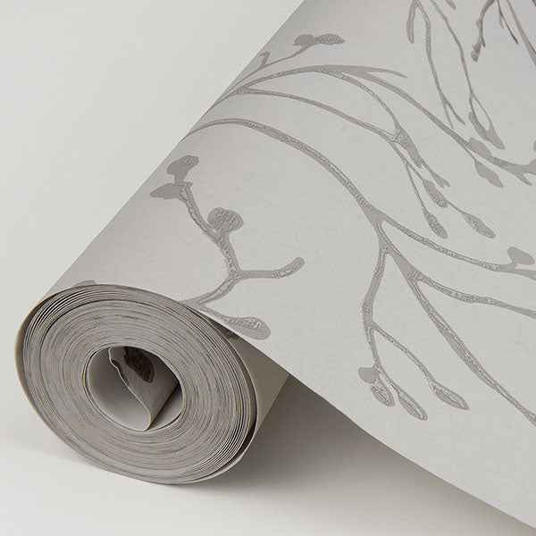 Koura Silver Branches Wallpaper - York Wallcoverings - 2976-86453 - York Wallcoverings Wallpaper