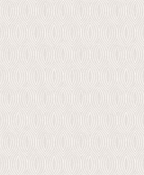 Rino Silver Ogee Wallpaper - York Wallcoverings - 2976-86521 - York Wallcoverings Wallpaper