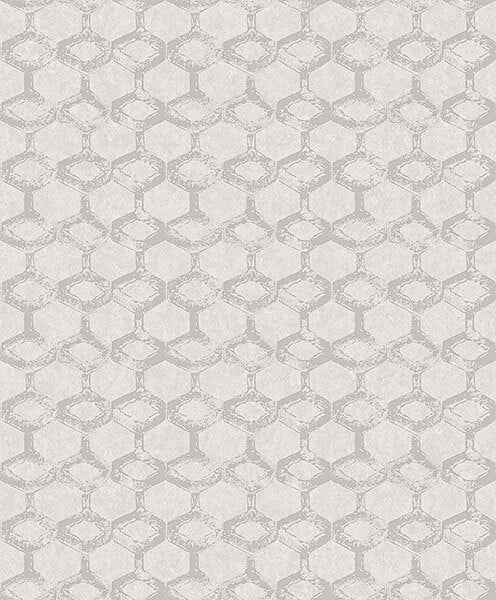 Besi Silver Tiled Wallpaper - York Wallcoverings - 2976-86538 - York Wallcoverings Wallpaper